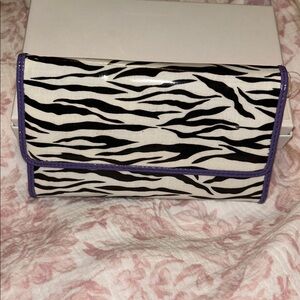 Rolfs Zebra Print Wallet With Checkbook Holder NEW